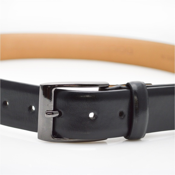DOCKERS Genuine Leather 1¼” Belt w/Anthracite Harness Buckle - Picture 1 of 5